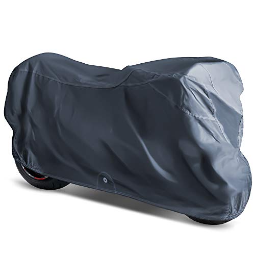 OxGord Executive Storm-Proof Motorcycle Cover - Water Resistant 7 Layers - Ready-Fit/Semi Custom - Fits up to 89 Inches