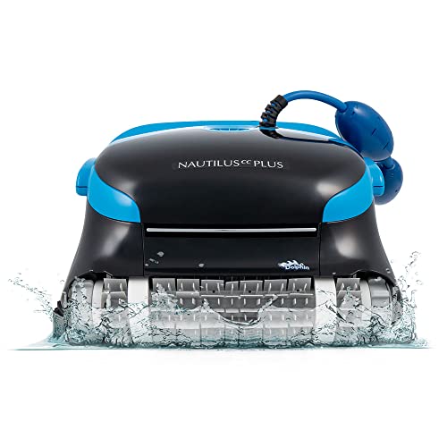 Dolphin Nautilus CC Plus Robotic Pool Vacuum Cleaner up to 50 FT - Wall Climbing Scrubber Brush