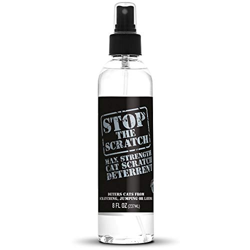 EBPP Stop The Scratch Cat Spray Deterrent for Kittens and Cats - Non-Toxic, Safe for Plants, Furniture, Floors and More Cat Deterrent Spray with Rosemary Oil and Lemongrass.