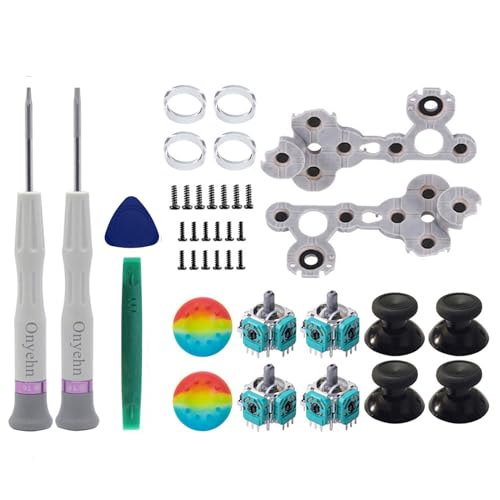 Onyehn Xbox One Controller Joystick Replacement,4pcs 3D Analog Joysticks Sensor Replacement Parts for Xbox one Controller(with T6 T8 Screwdriver Kit)