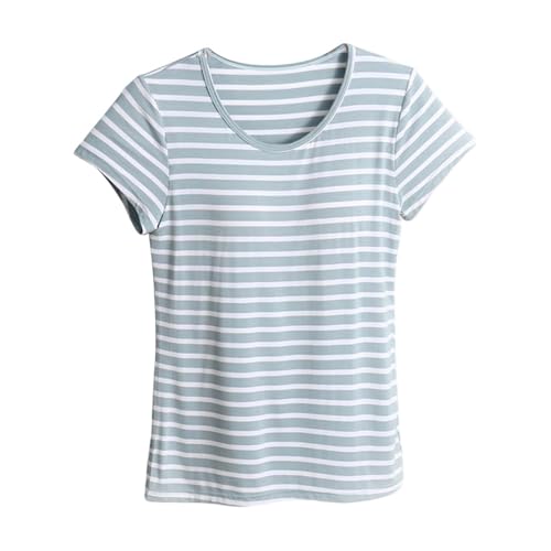 Deals of The Day Clearance Womens Tank Tops with Built in Bra Casual Summer Dress Vocation Set Short Sleeve Sports Bra Womens Casual Tops Plus Size Built in Bra Tank Top