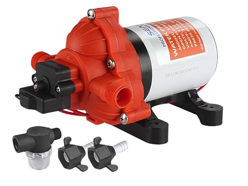 SEAFLO Water Diaphragm Self Priming Pump 3.0 Gallons/min (10.6 Lpm) 45 PSINew Rv/Marine 12 Volt Dc / 12 V Demand Fresh