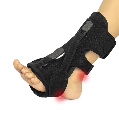 sulifice Plantar Fasciitis Night Splint: Upgraded Plantar Fasciitis Brace for plantar fasciitis relief, Achilles tendonitis relief and foot drop brace. Night Splint for Plantar Fasciitis Women
