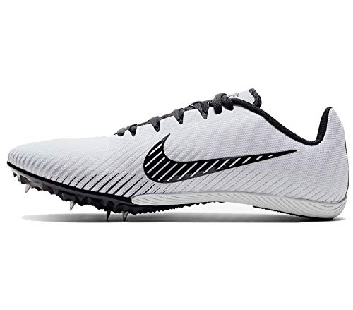 Nike Zoom Rival M 9 Mens Track Spike (Pure Platinum/Black-Metallic Silver, Numeric_12)