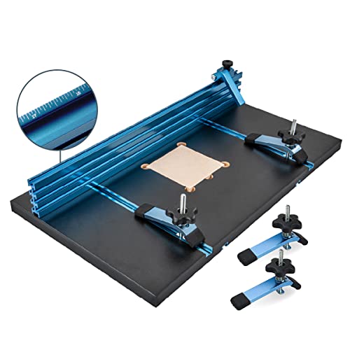 POWERTEC 71539 14'x24' Drill Press Table Set-Up Kit w/T Track Fence, Hold Down Clamps and Installation Hardware For 12” Drill Presses or Larger