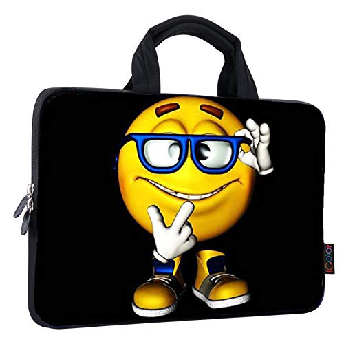 iColor 11 11.6 12 12.1 12.5 inch Laptop Carrying Bag Chromebook Case Notebook Ultrabook Bag Tablet Cover Neoprene Sleeve for Apple Macbook Air Samsung Google Acer HP DELL Lenovo Asus Yellow Boy