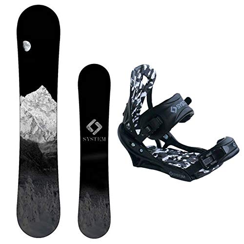 System MTN Snowboard with APX Bindings Men's Snowboard Package 159 cm