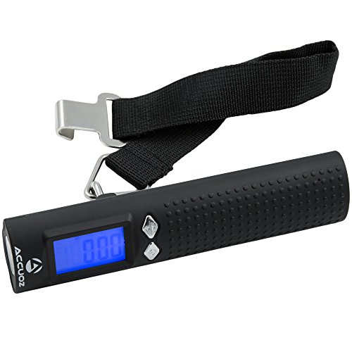 Accuoz Rechargeable Digital Luggage Scale - 2600mAh Portable Charger & LED Flashlight