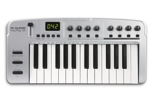 M-Audio Keyrig 25 25-note Synth-Action Keyboard and Midi Controller