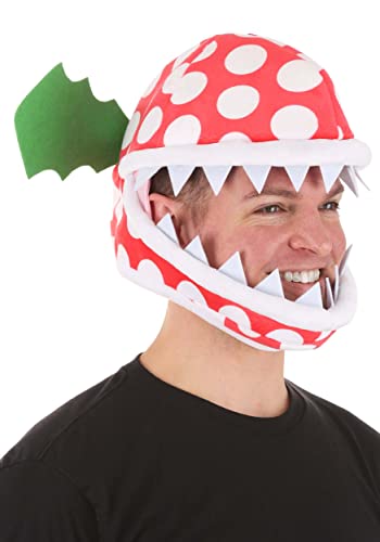 elope Piranha Plant Jawesome Hat Standard Red