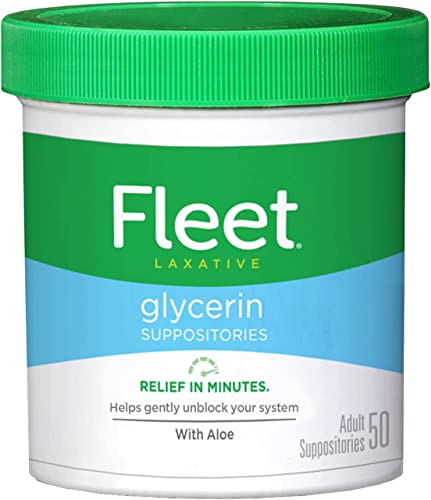 Fleet Adult Glycerin Suppositories 50-Count (2-Pack)