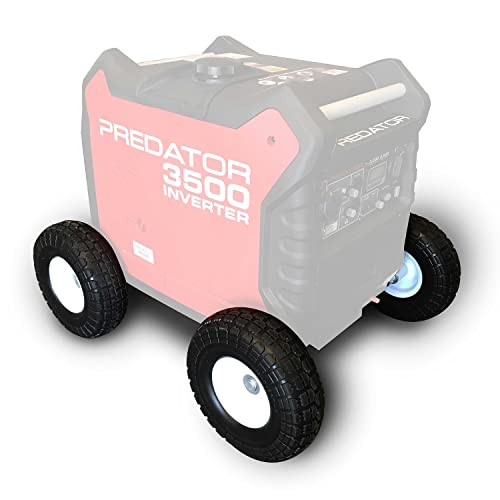 AutoWorks All Terrain Wheel Kit, Fits Predator 3500 Generator, Solid Never Flat Tires