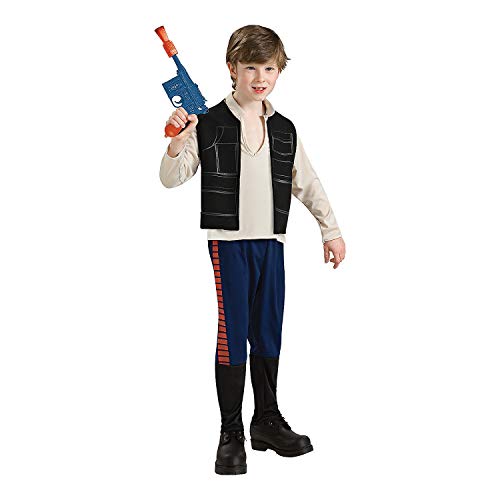 Fun Express Boy's Han Solo Costume - Large 12-14 | Polyester | Blue and Beige | 1 Set