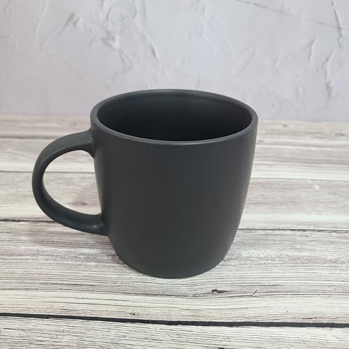 LIZADIN Mugs 16 oz black mug – large capacity