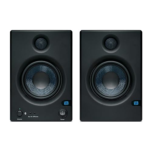 PreSonus Eris E5 BT-5.25' Near Field Studio Monitors with Bluetooth, 100W Power, Subwoofer Output, Plus Balanced and Unbalanced Inputs