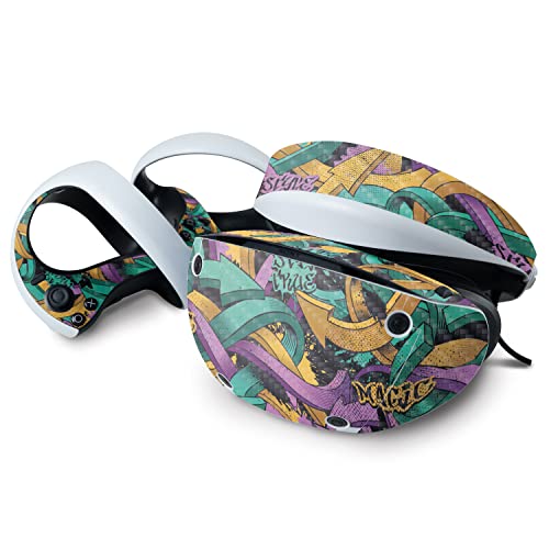 MightySkins Carbon Fiber Skin Compatible with Sony Playstation VR2 - Tertiary Arrows | Protective, Durable Textured Carbon Fiber Finish | Easy to Apply & Change Styles | Made in The USA