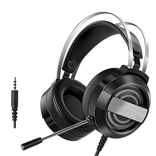Gaming Headset with Microphone for Laptop Computer PC Headset Noise Cancelling Headphones with Microphone Stereo Wired Gaming Headphones