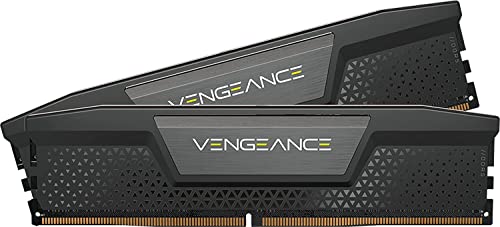 CORSAIR VENGEANCE DDR5 RAM 64GB (2x32GB) 5200MHz CL40 Intel XMP iCUE Compatible Computer Memory - Black (CMK64GX5M2B5200C40)