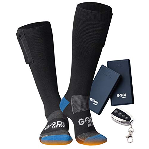 Tread Heated Socks - 12 Hours of Heat | Battery and Charger Included | Machine Washable | Remote Controlled | Cotton Socks | Winter Socks