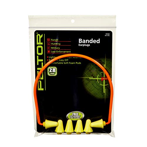 Peltor Sport Banded Earplugs, 28 dB NRR, 3-Pair