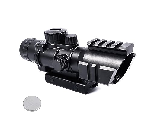 OZARK ARMAMENT Rhino Acog Scope, 4X Scope, Magnified Optics Acog Sight, Tactical Scope, Picatinny Scope Mount Included, Acog Style 4x32 Airsoft Scope, Acog Sights Rifle Scope