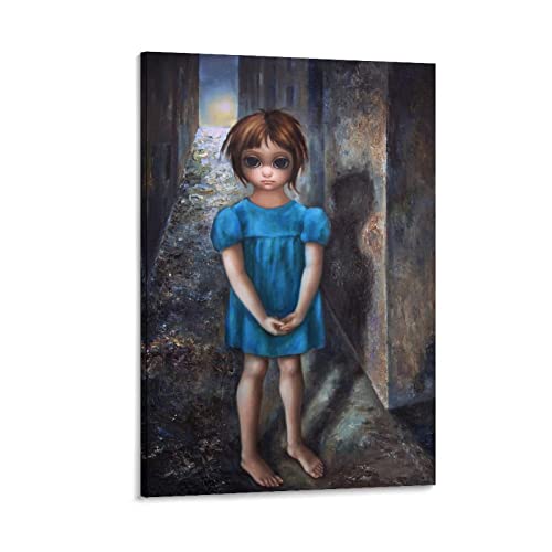 Big Eyes Margaret Keane, Children's Painting Art Poster, Room Aesthetics Wall Art Posters (2) Wall Art Paintings Canvas Wall Decor Home Decor Living Room Decor Aesthetic Prints 12x18inch(30x45cm) Fra