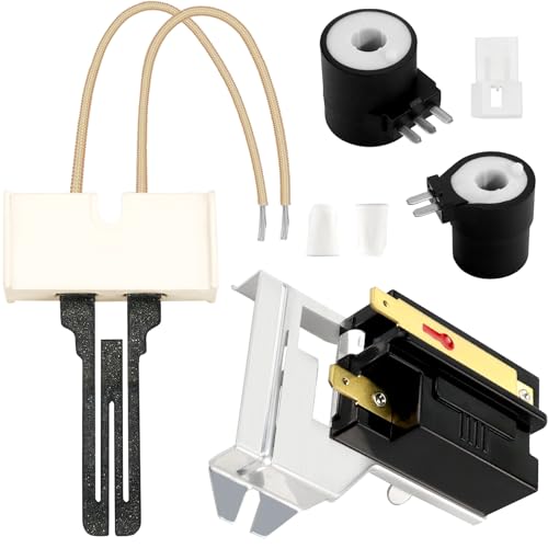 Dryer Repair Kit Contains 279311 Igniter 279834 Gas Valve Coil 338906 Flame Sensor Fit for Kenmore Whirlpool Maytag Gas Dryers
