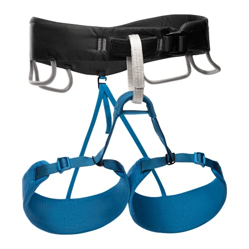 BLACK DIAMOND Momentum Men's Climbing Harness, Small, Kingfisher