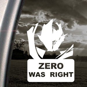 Code Geass Decal Lelouch C.C. Zero Window Sticker