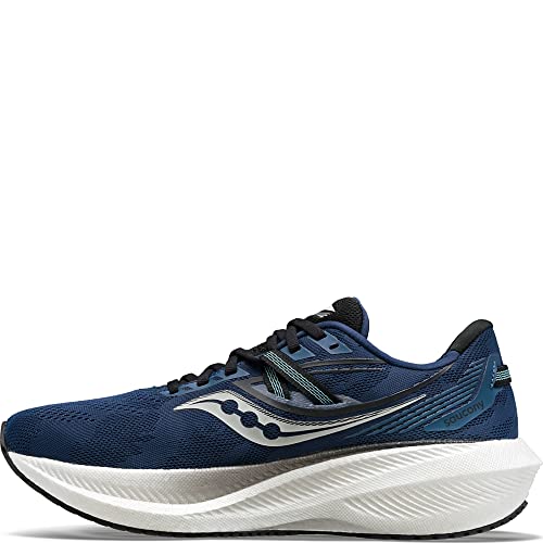 Saucony Men's Triumph 20 Running Shoe, Twilight/Black, 10.5