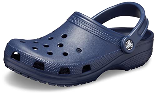 Crocs Unisex-Adult Classic Clogs (Best Sellers), Navy, 14 Men/16 Women