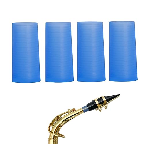 Alto sax neck Replacement, 4 Pcs Universal Sax Saxophone Neck Joint Silicone Sheet Instrument Accessories for Alto Saxophone Neck Instrument Parts Accessories Performance Accessories