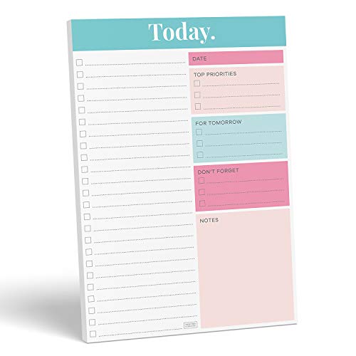 Sweetzer & Orange Undated Daily Work Planner 2023, To Do List Academic Notepad. 7x10” Day Note Pad. Checklist Productivity Organizer,