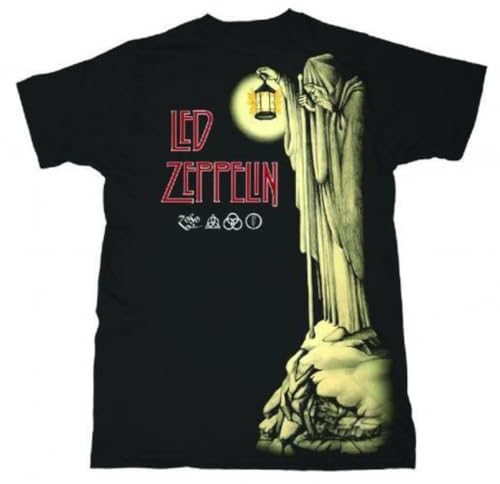 Led Zeppelin - Hermit - Adult T-Shirt - Medium Black