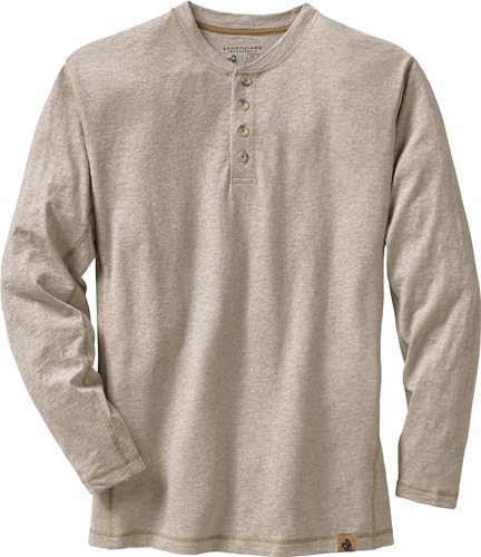 Legendary Whitetails Men's Standard Maverick Slub Henley Shirt, Thicket Heather, Large