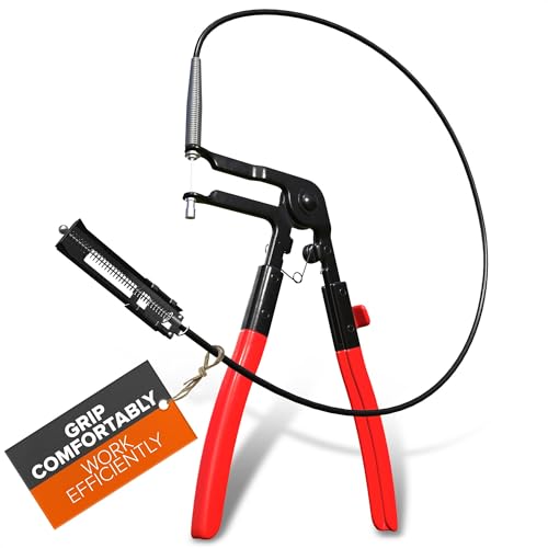 Radiator Hose Clamps Pliers Tool - Hose Clamp Plier Wire Clamp Tool Long Reach Hose Clamp Pliers Automotive Wire Pliers Tool - Hose Removal Tool Pinch Pliers Car Tool Kit Flat Snap Ring Pliers