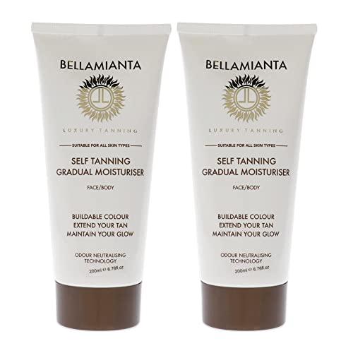 Bellamianta Self Tanning Gradual Moisturiser Bronzer Women 6.76 oz Pack of 2