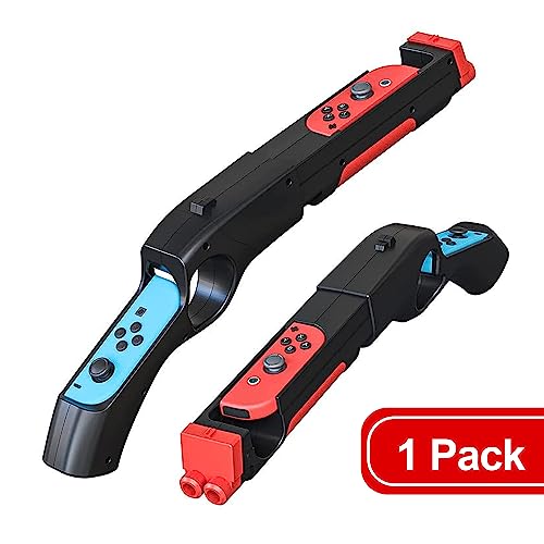 THRCIFLO Game Gun Controller Compatible with Nintendo Switch/Switch OLED Joy-Con Motion Controller, Handle Gun Grip Controller Adapt for Switch Shooter Hunting Games