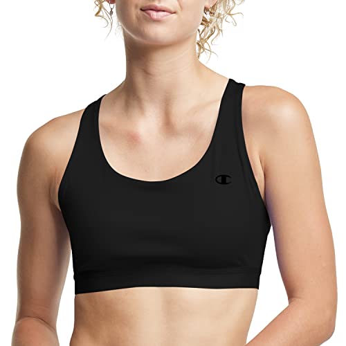 Champion Women's Absolute Eco Sports Bra, Black, Medium