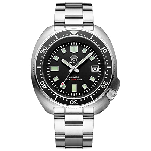 ADDIESDIVE Automatic Diver 200M Watch for Men Steel Bracelet Luminescent Mechanical NH35A Analog