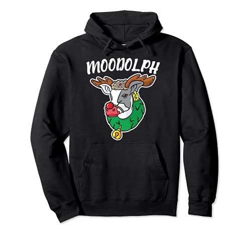 Moodolph Moo Cow Reindeer Ugly Christmas Sweater Farmer Farm Pullover Hoodie