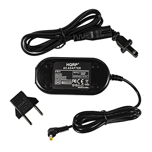 HQRP AC Adapter/Power Supply Compatible with Panasonic NV-GS35EG PV-GS19 PV-GS29 PV-GS31 PV-GS320 Camcorder with USA Cord & Euro Plug Adapter