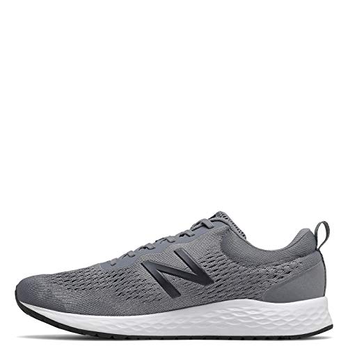 New Balance Men's Fresh Foam Arishi V3 Running Shoe, Gunmetal/Steel/Black, 10.5