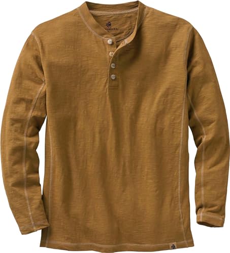 Legendary Whitetails Men's Standard Maverick Slub Henley Shirt, Barley, Large