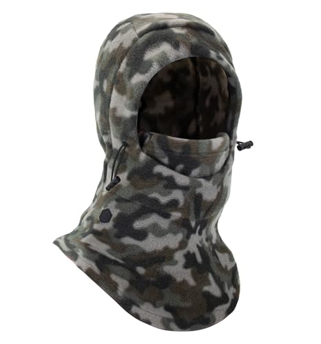 Tough Headwear Fleece Balaclava Ski Mask - Winter Face Mask for Men & Women - Face Cover for Extreme Cold Weather Gear
