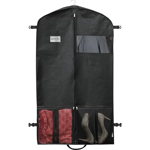 Simple Houseware 43-Inch Heavy Duty Garment Bag w/Pocket for Dresses, Coats