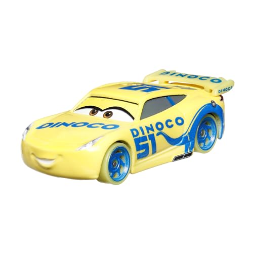 Disney Pixar Cars Glow Racers - Dinoco Cruz Ramirez - Cars Metal