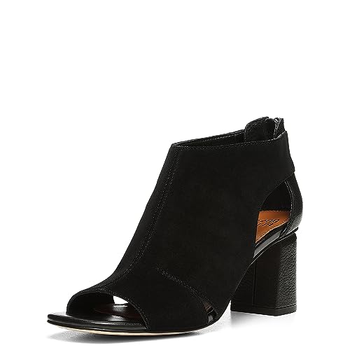 Donald Pliner Women's Perra Suede Heeled Sandal, Black, 11