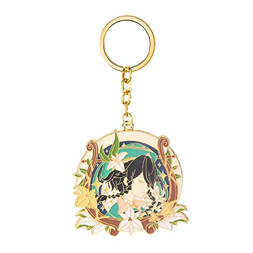 SONGCHANGJEWELRY Game Genshin-I Venti Keychain - Anime Figure Enamel Key Pendant - Keychain Accessories for Anime Lovers (K00599-03)