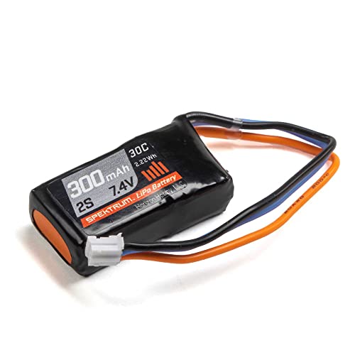 Spektrum 7.4V 300mAh 2S 30C LiPo Battery: PH, SPMX3002S30